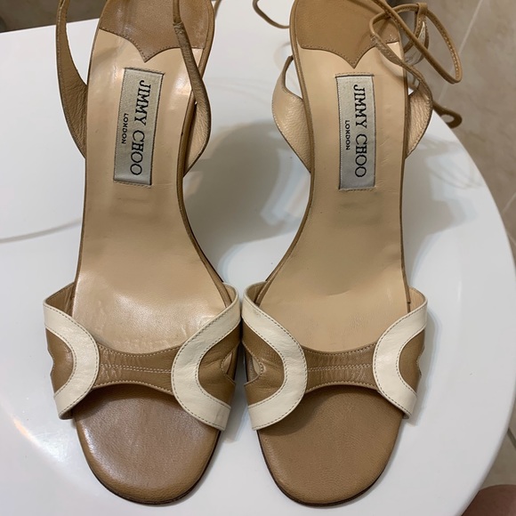 Jimmy Choo Leather High Heel Sandals size 10